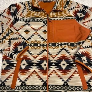 Men’s Aztec Alpine Design Jokull Fleece Jacket Size Medium